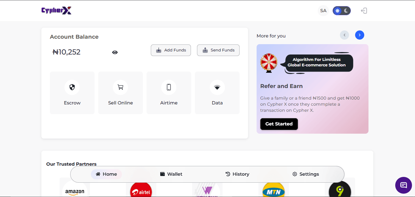Cypherx Web App